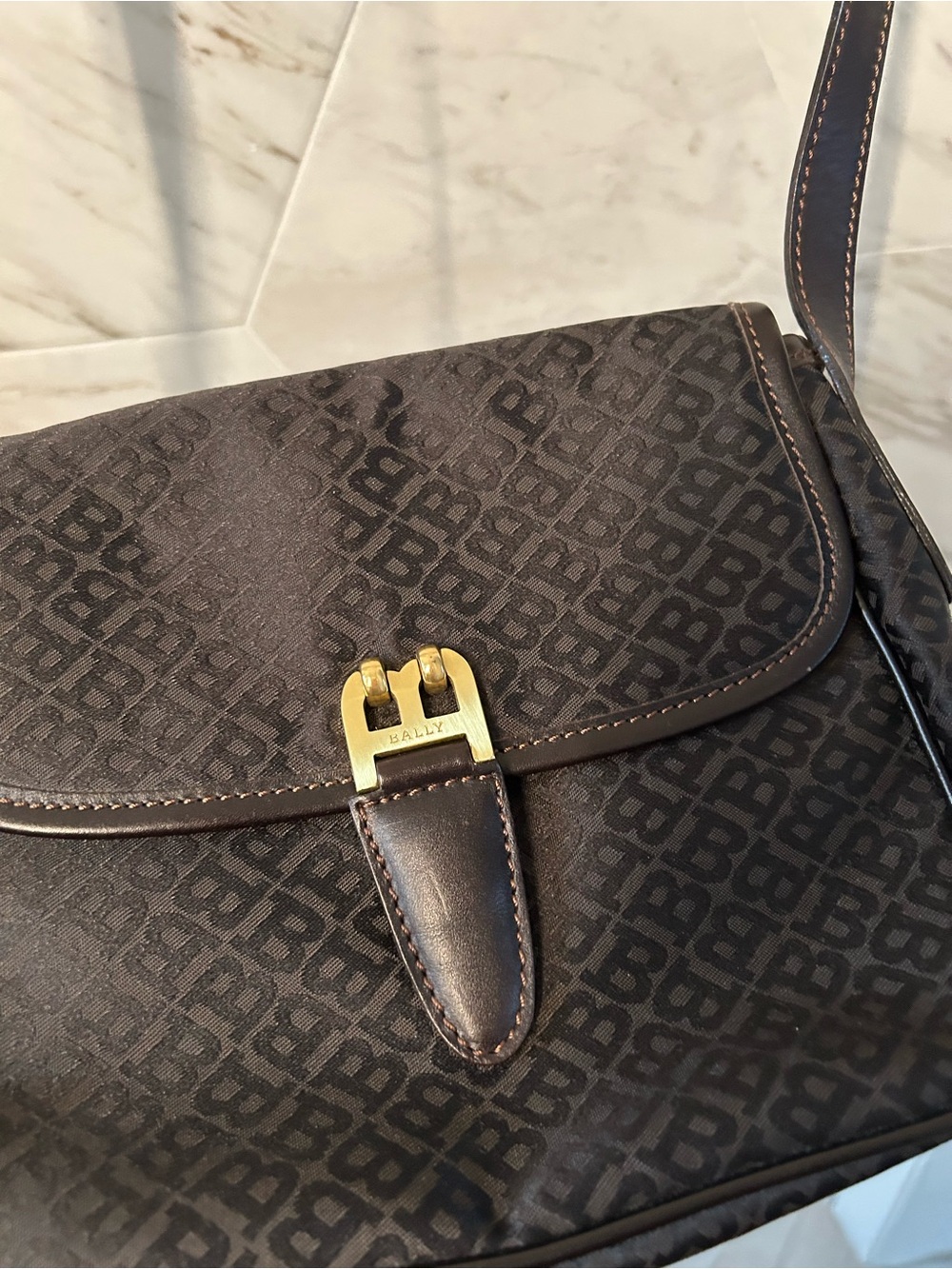 Bally Crossbody Bag with Gold Hardware - Picture 2 of 5